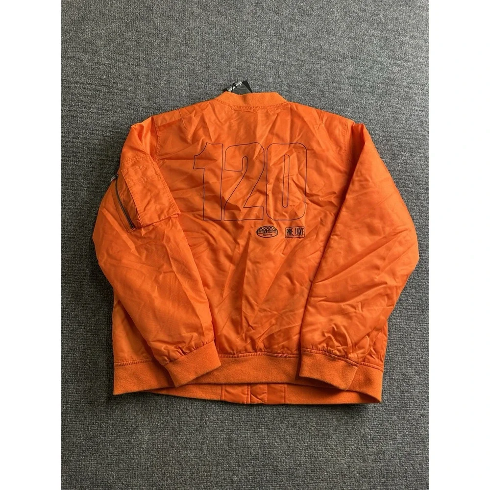 Womens 2023 Harley-Davidson 120th Anniversary Bomber Jacket Orange NWT, Size XL